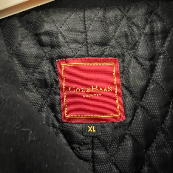 Cole Haan Black Overcoat Size XL - Picture 3 of 7